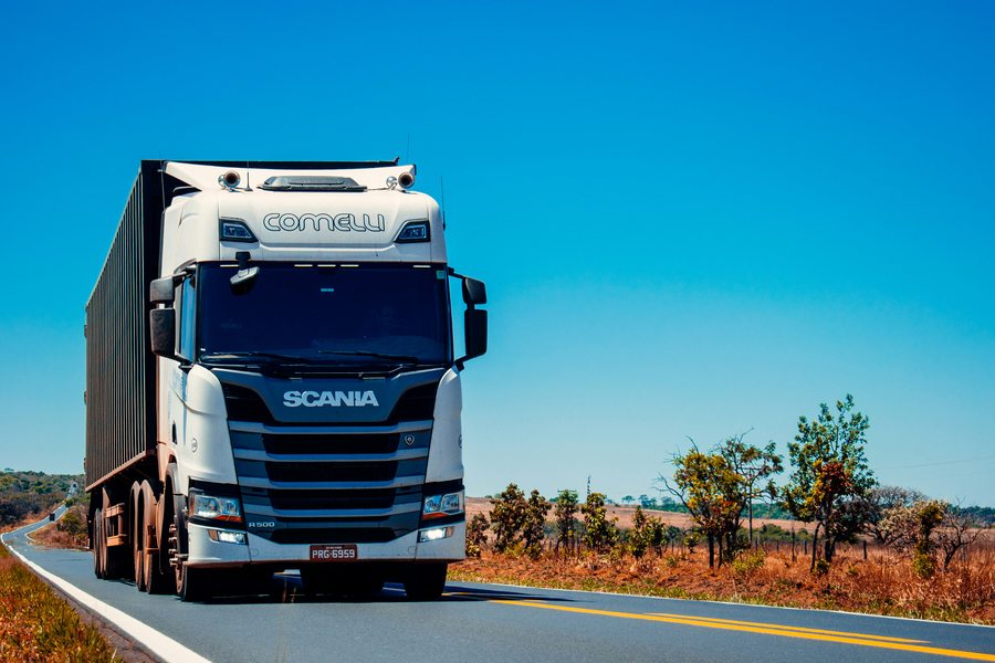 LKW-Fahrer unterwegs